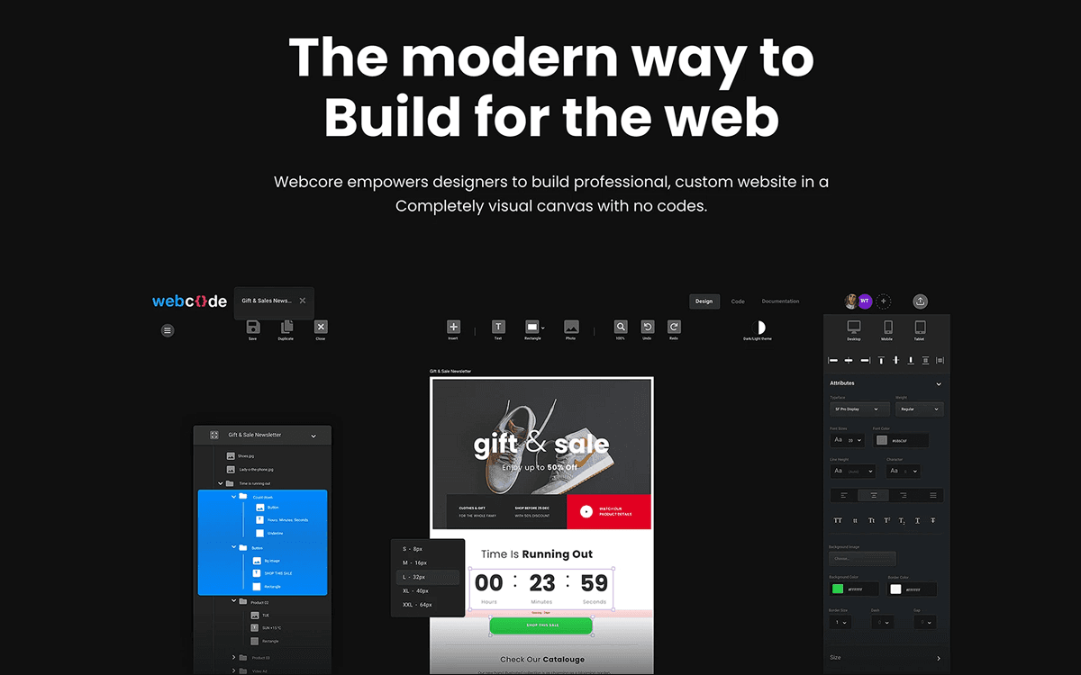 Web Code - No Code Platform